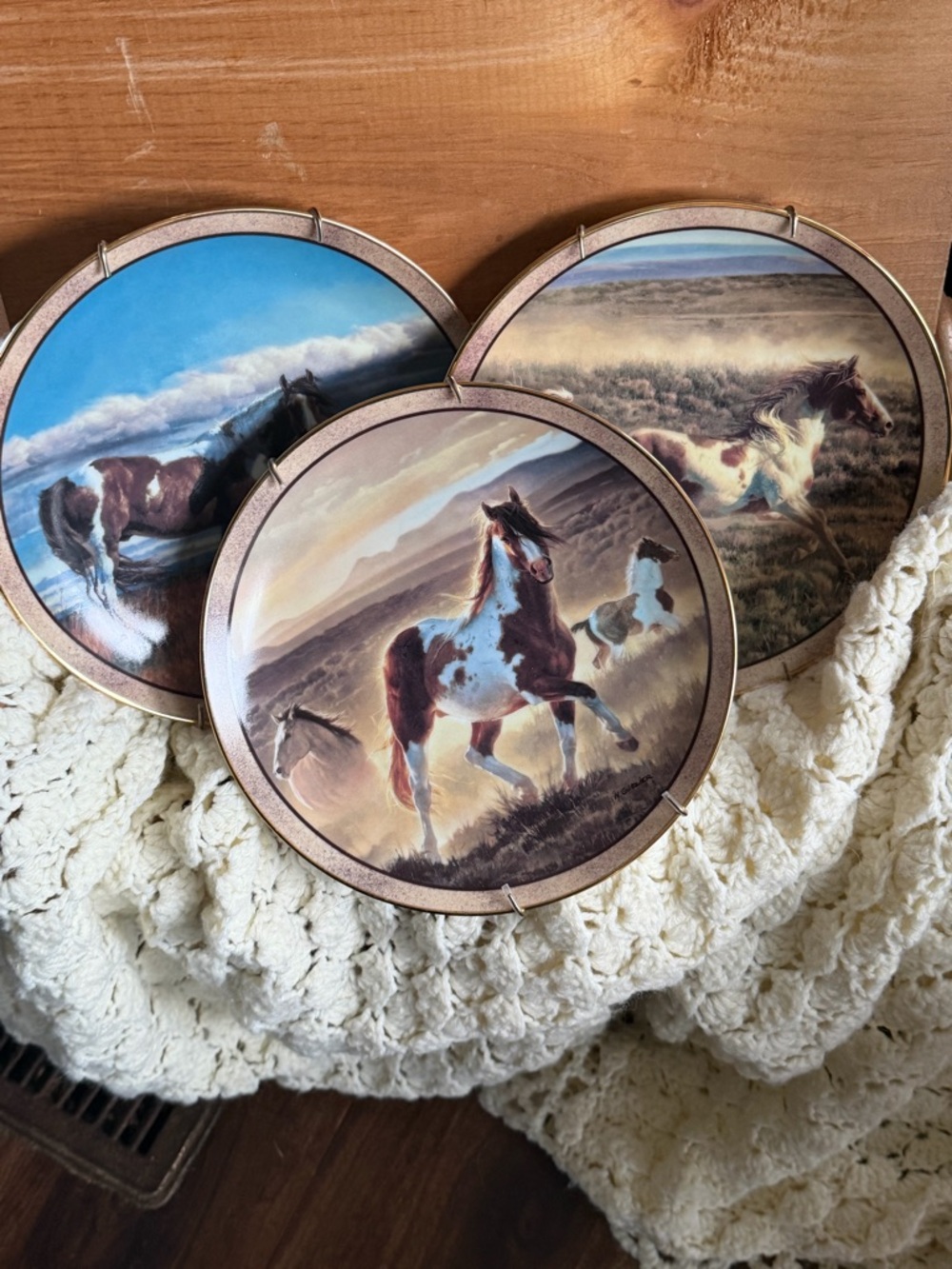 Danbury mint Decorative Horse Scene Collector Plates